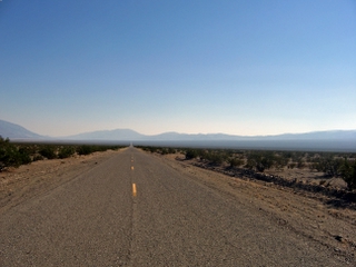 Old Two-Lane Road in Southern Death Valley, California