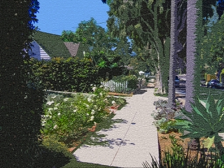 Santa Barbara Sidewalk - Photoshop Abstract